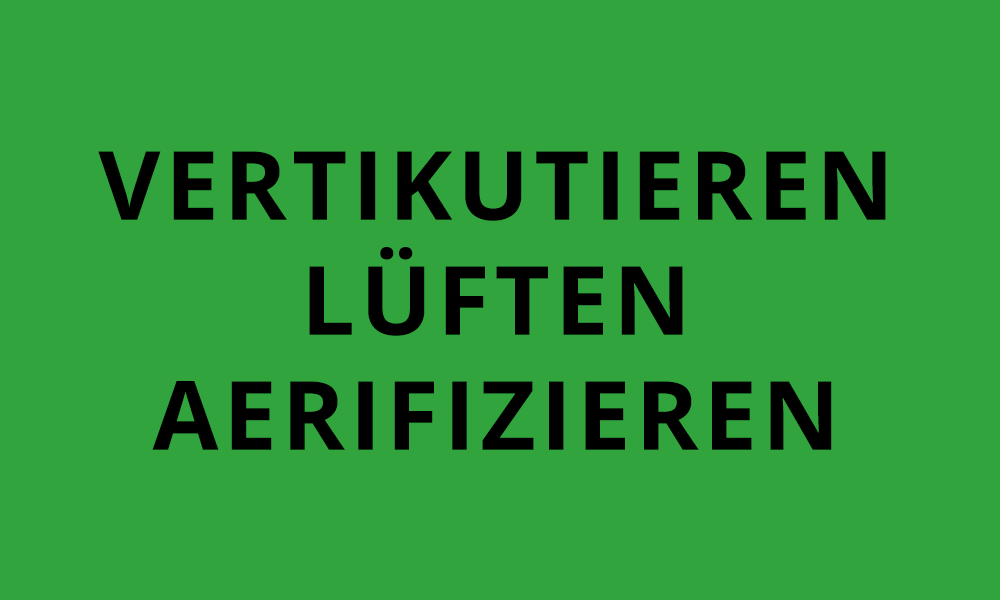 Vertikutieren Lueften Aerifizieren - Wagner Garten- und Kommunaltechnik GmbH in Gerlingen bei Stuttgart